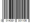 Barcode Image for UPC code 0014381001105