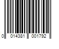 Barcode Image for UPC code 0014381001792