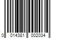 Barcode Image for UPC code 0014381002034