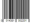 Barcode Image for UPC code 0014381002201