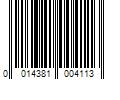 Barcode Image for UPC code 0014381004113