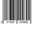 Barcode Image for UPC code 0014381004892