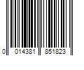 Barcode Image for UPC code 0014381851823