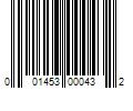 Barcode Image for UPC code 001453000432