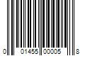 Barcode Image for UPC code 001455000058