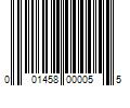 Barcode Image for UPC code 001458000055