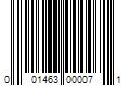 Barcode Image for UPC code 001463000071