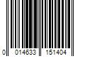 Barcode Image for UPC code 0014633151404