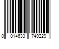 Barcode Image for UPC code 0014633749229