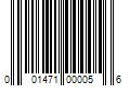 Barcode Image for UPC code 001471000056