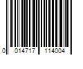 Barcode Image for UPC code 0014717114004