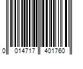 Barcode Image for UPC code 0014717401760. Product Name: Camco Black Polypropylene Vent Lid for Ventline Models 2008 and Up