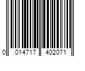 Barcode Image for UPC code 0014717402071