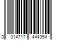 Barcode Image for UPC code 0014717444354