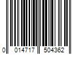 Barcode Image for UPC code 0014717504362