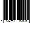 Barcode Image for UPC code 0014751191818