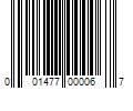 Barcode Image for UPC code 001477000067