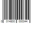 Barcode Image for UPC code 0014800000344