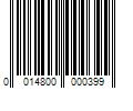 Barcode Image for UPC code 0014800000399