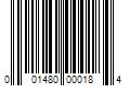 Barcode Image for UPC code 001480000184