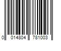 Barcode Image for UPC code 0014804781003