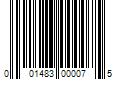 Barcode Image for UPC code 001483000075