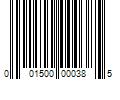 Barcode Image for UPC code 001500000385