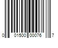 Barcode Image for UPC code 001500000767