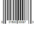 Barcode Image for UPC code 001500000873