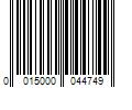 Barcode Image for UPC code 0015000044749