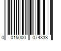 Barcode Image for UPC code 0015000074333