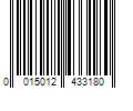 Barcode Image for UPC code 0015012433180