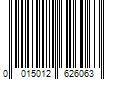 Barcode Image for UPC code 0015012626063