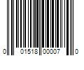 Barcode Image for UPC code 001518000070