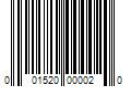 Barcode Image for UPC code 001520000020