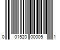 Barcode Image for UPC code 001520000051