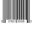 Barcode Image for UPC code 001521000050