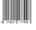 Barcode Image for UPC code 0015221177998