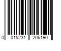 Barcode Image for UPC code 0015231206190