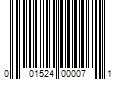 Barcode Image for UPC code 001524000071