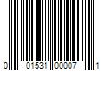 Barcode Image for UPC code 001531000071