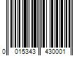 Barcode Image for UPC code 0015343430001