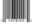 Barcode Image for UPC code 001537000082