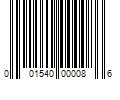 Barcode Image for UPC code 001540000086