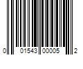 Barcode Image for UPC code 001543000052