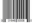 Barcode Image for UPC code 001545000050