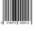 Barcode Image for UPC code 0015473000013