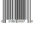 Barcode Image for UPC code 001550000076