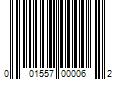 Barcode Image for UPC code 001557000062