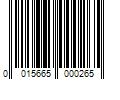 Barcode Image for UPC code 0015665000265